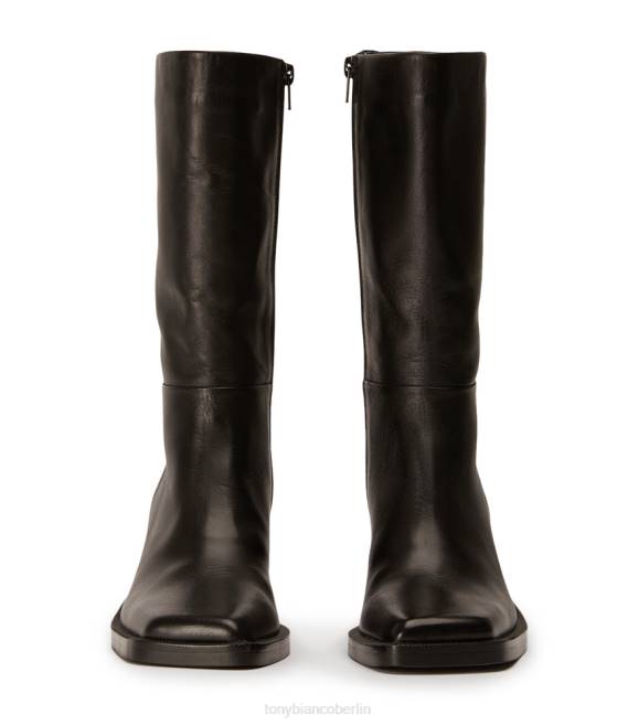 kniehohe Stiefel| de Tony Bianco Frauen Prestige-Kalbsstiefel schwarze Komo 4624461